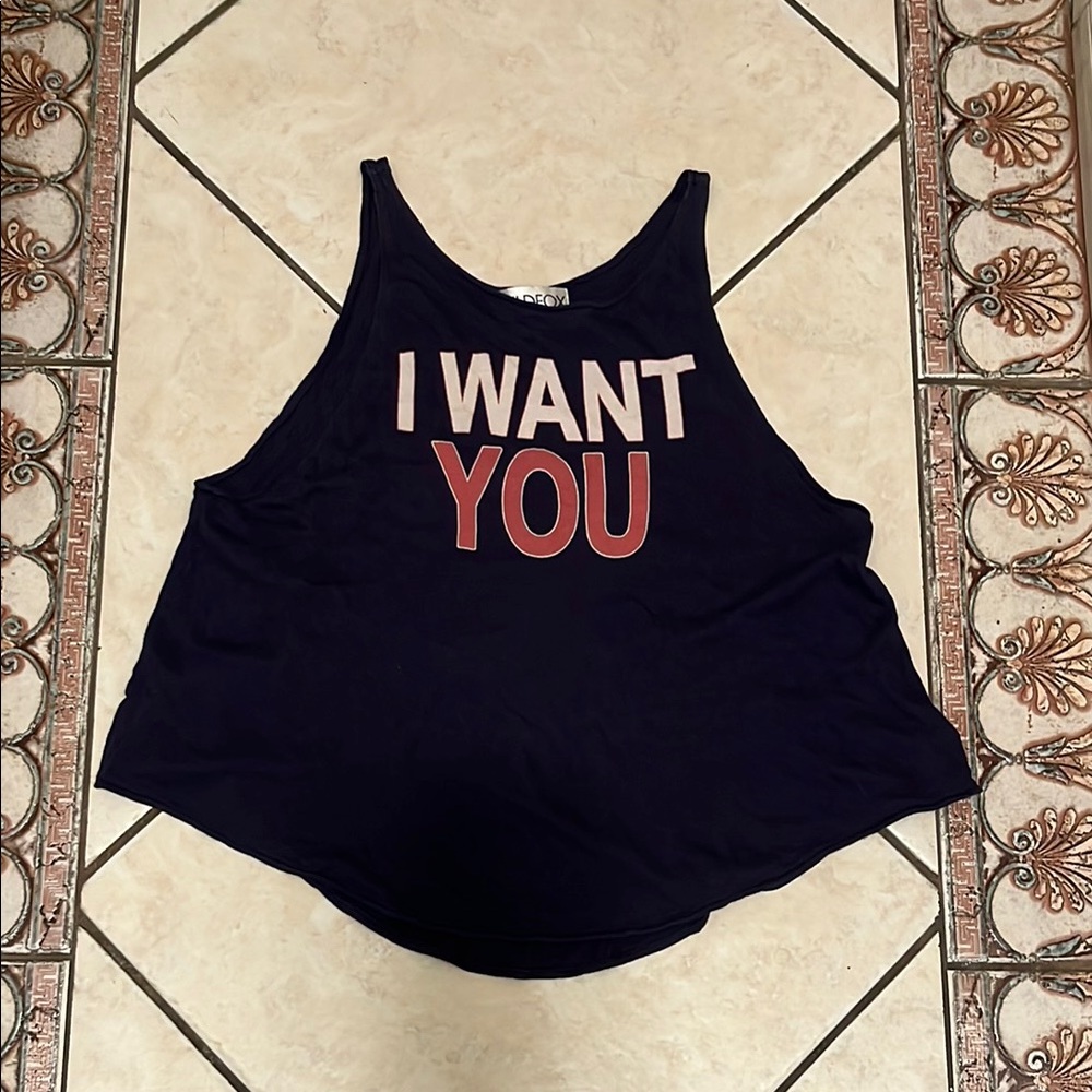 Wildfox I want you tank top